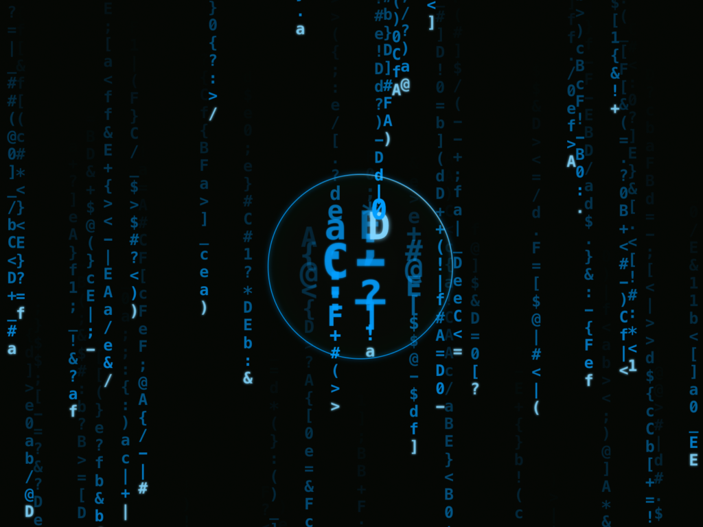Blue Matrix rain cursor effect for Framer
